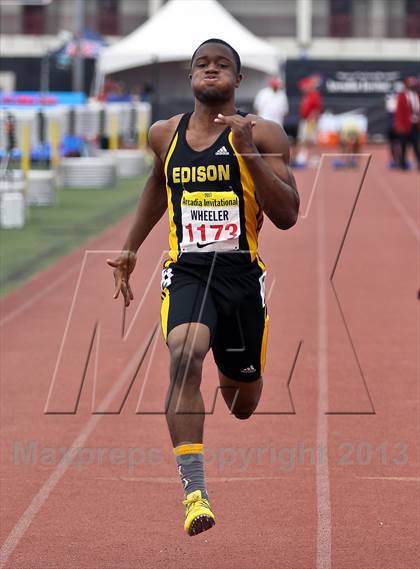Thumbnail 1 in Arcadia Invitational (100 M Dash) photogallery.