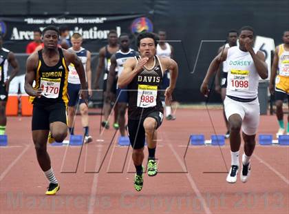 Thumbnail 2 in Arcadia Invitational (100 M Dash) photogallery.