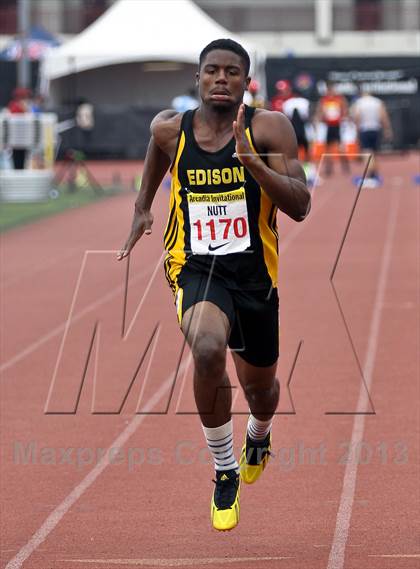 Thumbnail 3 in Arcadia Invitational (100 M Dash) photogallery.