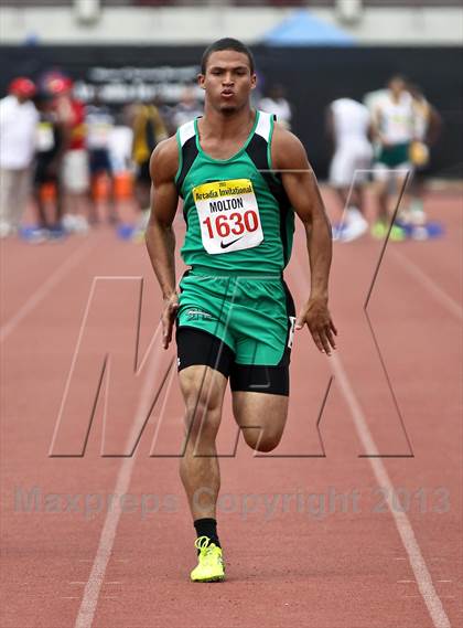 Thumbnail 2 in Arcadia Invitational (100 M Dash) photogallery.
