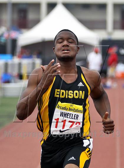 Thumbnail 3 in Arcadia Invitational (100 M Dash) photogallery.