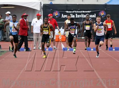 Thumbnail 1 in Arcadia Invitational (100 M Dash) photogallery.