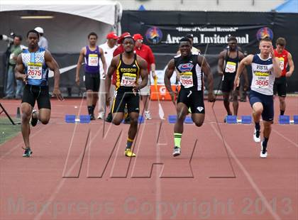 Thumbnail 1 in Arcadia Invitational (100 M Dash) photogallery.