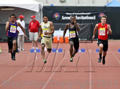 Thumbnail 3 in Arcadia Invitational (100 M Dash) photogallery.
