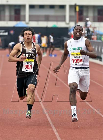 Thumbnail 3 in Arcadia Invitational (100 M Dash) photogallery.