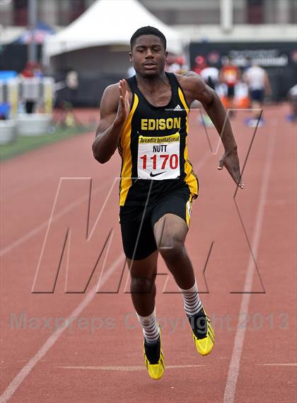 Thumbnail 2 in Arcadia Invitational (100 M Dash) photogallery.