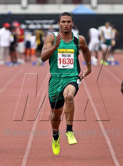 Thumbnail 3 in Arcadia Invitational (100 M Dash) photogallery.