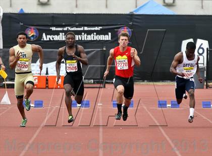 Thumbnail 1 in Arcadia Invitational (100 M Dash) photogallery.