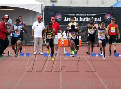 Thumbnail 3 in Arcadia Invitational (100 M Dash) photogallery.
