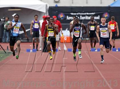 Thumbnail 3 in Arcadia Invitational (100 M Dash) photogallery.