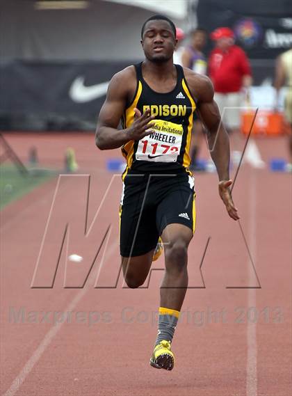 Thumbnail 3 in Arcadia Invitational (100 M Dash) photogallery.