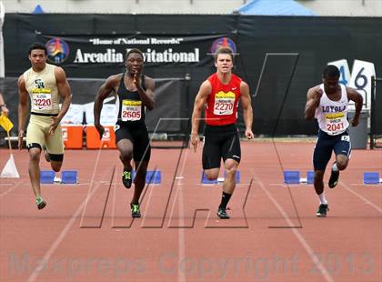 Thumbnail 3 in Arcadia Invitational (100 M Dash) photogallery.