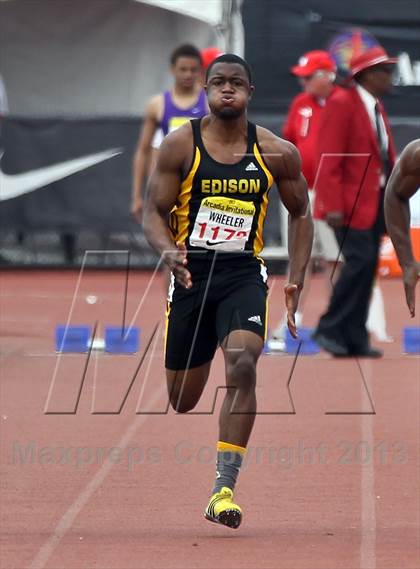 Thumbnail 2 in Arcadia Invitational (100 M Dash) photogallery.