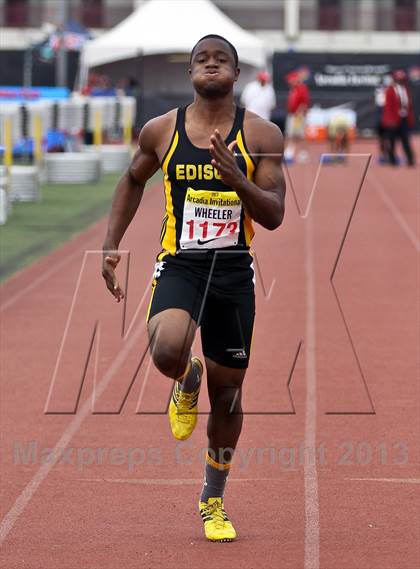 Thumbnail 3 in Arcadia Invitational (100 M Dash) photogallery.