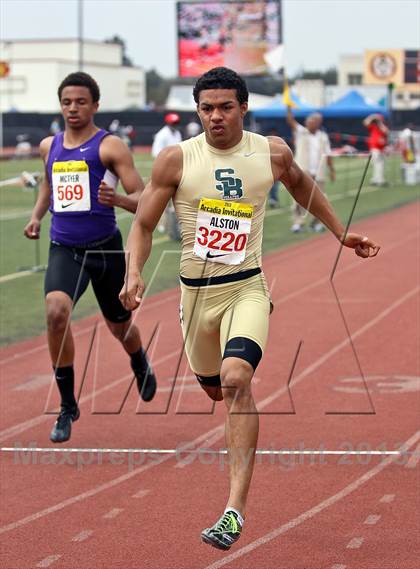 Thumbnail 1 in Arcadia Invitational (100 M Dash) photogallery.