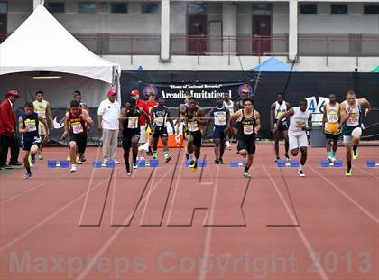 Thumbnail 2 in Arcadia Invitational (100 M Dash) photogallery.