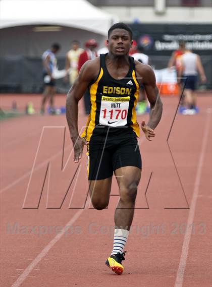 Thumbnail 1 in Arcadia Invitational (100 M Dash) photogallery.