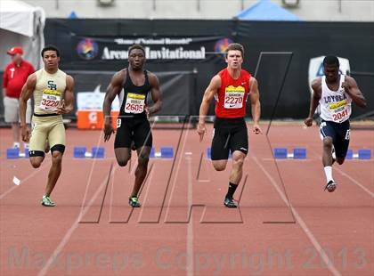 Thumbnail 2 in Arcadia Invitational (100 M Dash) photogallery.
