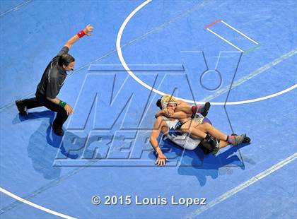 Thumbnail 1 in CIF SS Masters Wrestling Championships (Day 1) photogallery.