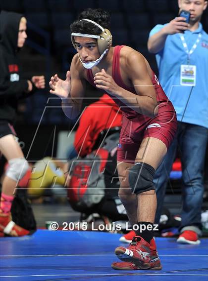 Thumbnail 2 in CIF SS Masters Wrestling Championships (Day 1) photogallery.