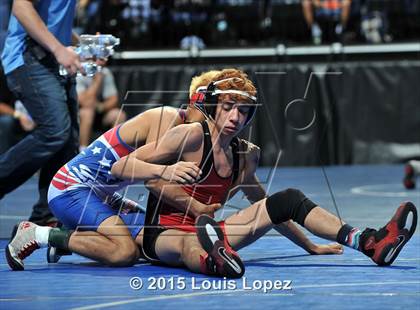 Thumbnail 3 in CIF SS Masters Wrestling Championships (Day 1) photogallery.