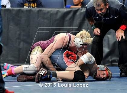 Thumbnail 3 in CIF SS Masters Wrestling Championships (Day 1) photogallery.