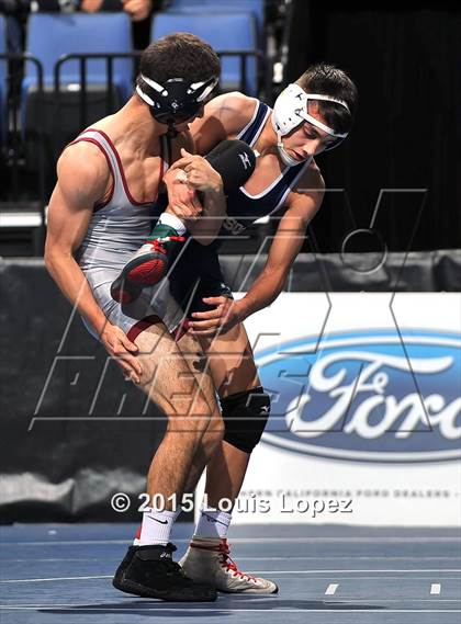 Thumbnail 3 in CIF SS Masters Wrestling Championships (Day 1) photogallery.