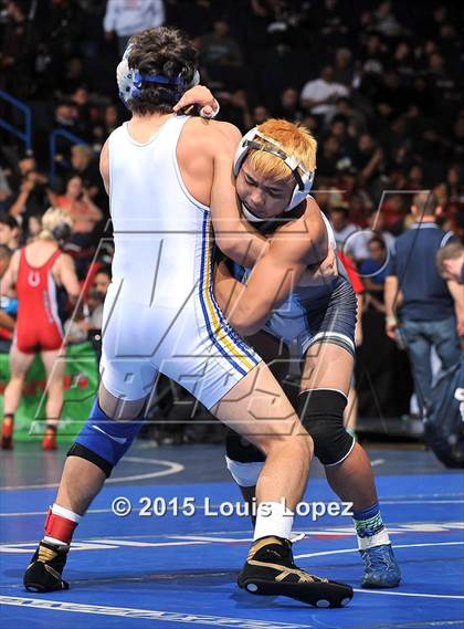 Thumbnail 1 in CIF SS Masters Wrestling Championships (Day 1) photogallery.