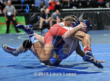 Thumbnail 3 in CIF SS Masters Wrestling Championships (Day 1) photogallery.