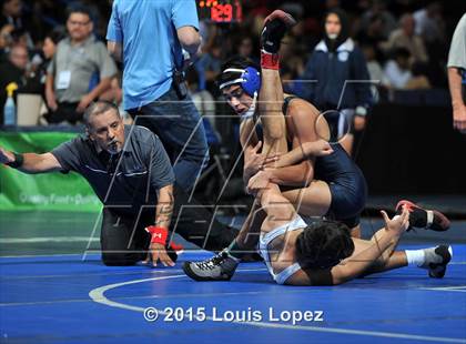 Thumbnail 3 in CIF SS Masters Wrestling Championships (Day 1) photogallery.