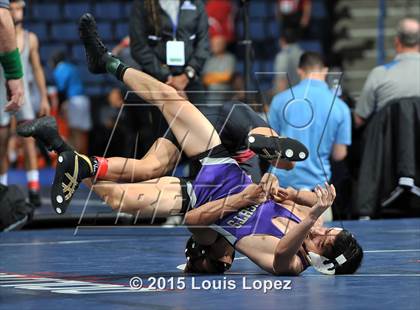 Thumbnail 3 in CIF SS Masters Wrestling Championships (Day 1) photogallery.
