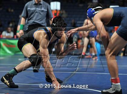 Thumbnail 3 in CIF SS Masters Wrestling Championships (Day 1) photogallery.