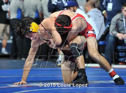 Thumbnail 2 in CIF SS Masters Wrestling Championships (Day 1) photogallery.