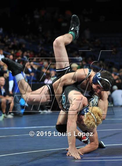 Thumbnail 3 in CIF SS Masters Wrestling Championships (Day 1) photogallery.