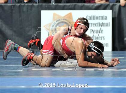 Thumbnail 1 in CIF SS Masters Wrestling Championships (Day 1) photogallery.