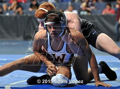 Thumbnail 3 in CIF SS Masters Wrestling Championships (Day 1) photogallery.