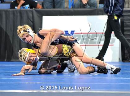 Thumbnail 1 in CIF SS Masters Wrestling Championships (Day 1) photogallery.