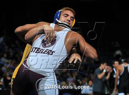 Thumbnail 1 in CIF SS Masters Wrestling Championships (Day 1) photogallery.