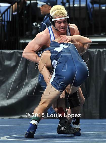 Thumbnail 3 in CIF SS Masters Wrestling Championships (Day 1) photogallery.