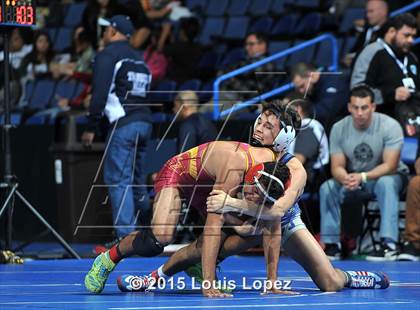 Thumbnail 1 in CIF SS Masters Wrestling Championships (Day 1) photogallery.
