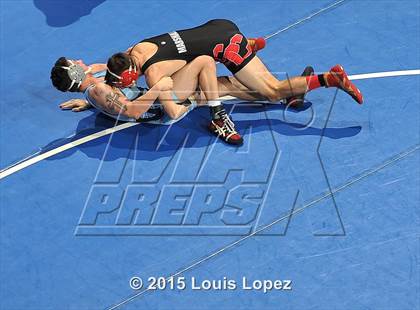 Thumbnail 3 in CIF SS Masters Wrestling Championships (Day 1) photogallery.