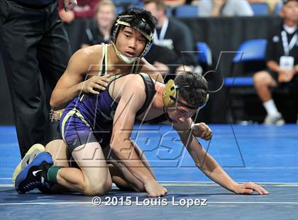 Thumbnail 3 in CIF SS Masters Wrestling Championships (Day 1) photogallery.