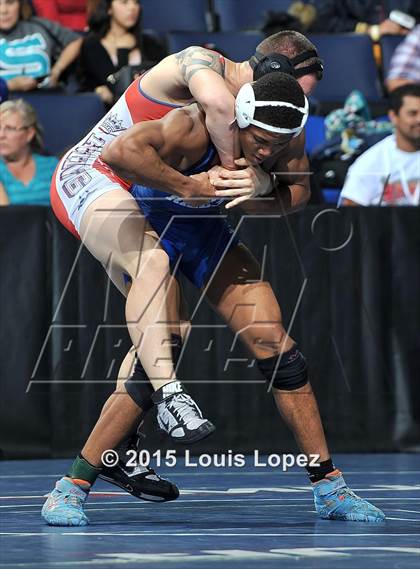 Thumbnail 3 in CIF SS Masters Wrestling Championships (Day 1) photogallery.