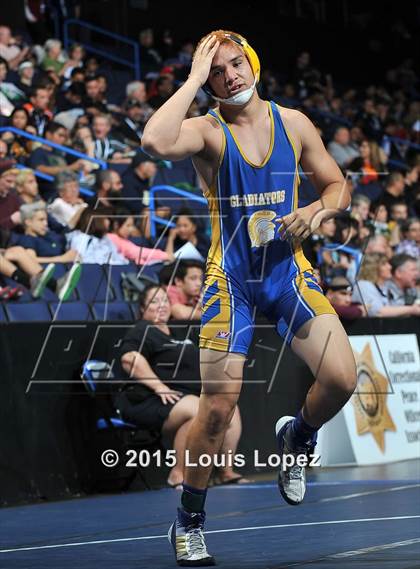 Thumbnail 1 in CIF SS Masters Wrestling Championships (Day 1) photogallery.