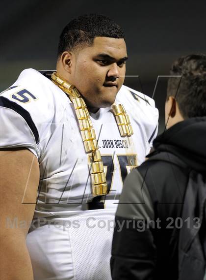Thumbnail 2 in St. John Bosco vs. Mater Dei (CIF SS Pac-5 Division Final) photogallery.