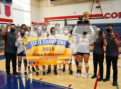 Thumbnail 1 in Rock Point vs. Tempe Prep (AIA 1A Finals Awards) photogallery.