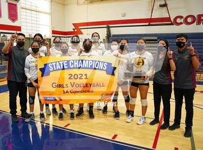 Thumbnail 3 in Rock Point vs. Tempe Prep (AIA 1A Finals Awards) photogallery.