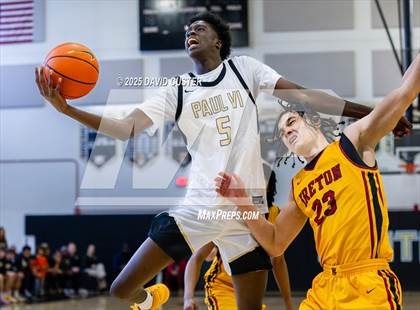 Thumbnail 3 in Bishop Ireton @ Paul VI (WCAC Quater Final) photogallery.