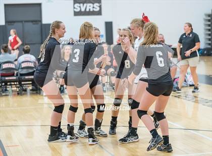 Thumbnail 2 in Eastern Hancock vs Sheridan (Hoosiers Volleyball Invitational) photogallery.