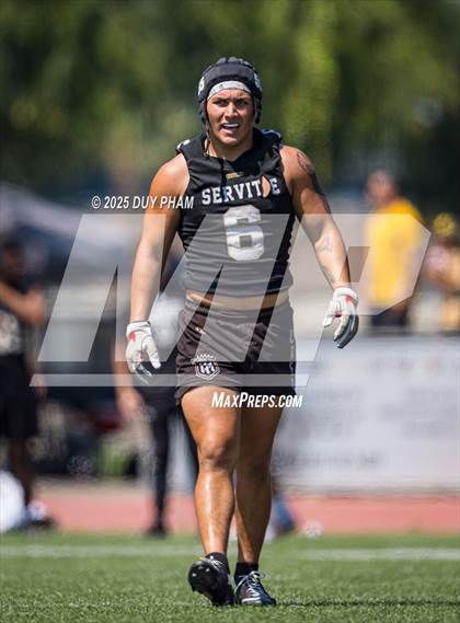 Thumbnail 3 in Serra vs Servite (7 on 7 Brave 8 Invitational) photogallery.